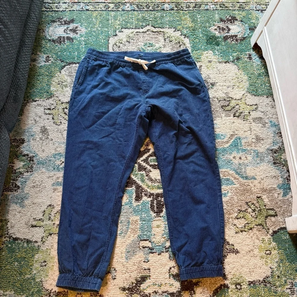 J.Crew Men’s Textured Cotton Jogger Pants – XL
